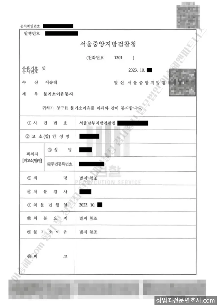 특수폭행 · 특수협박 외 1 처분문서(개인정보 삭제)