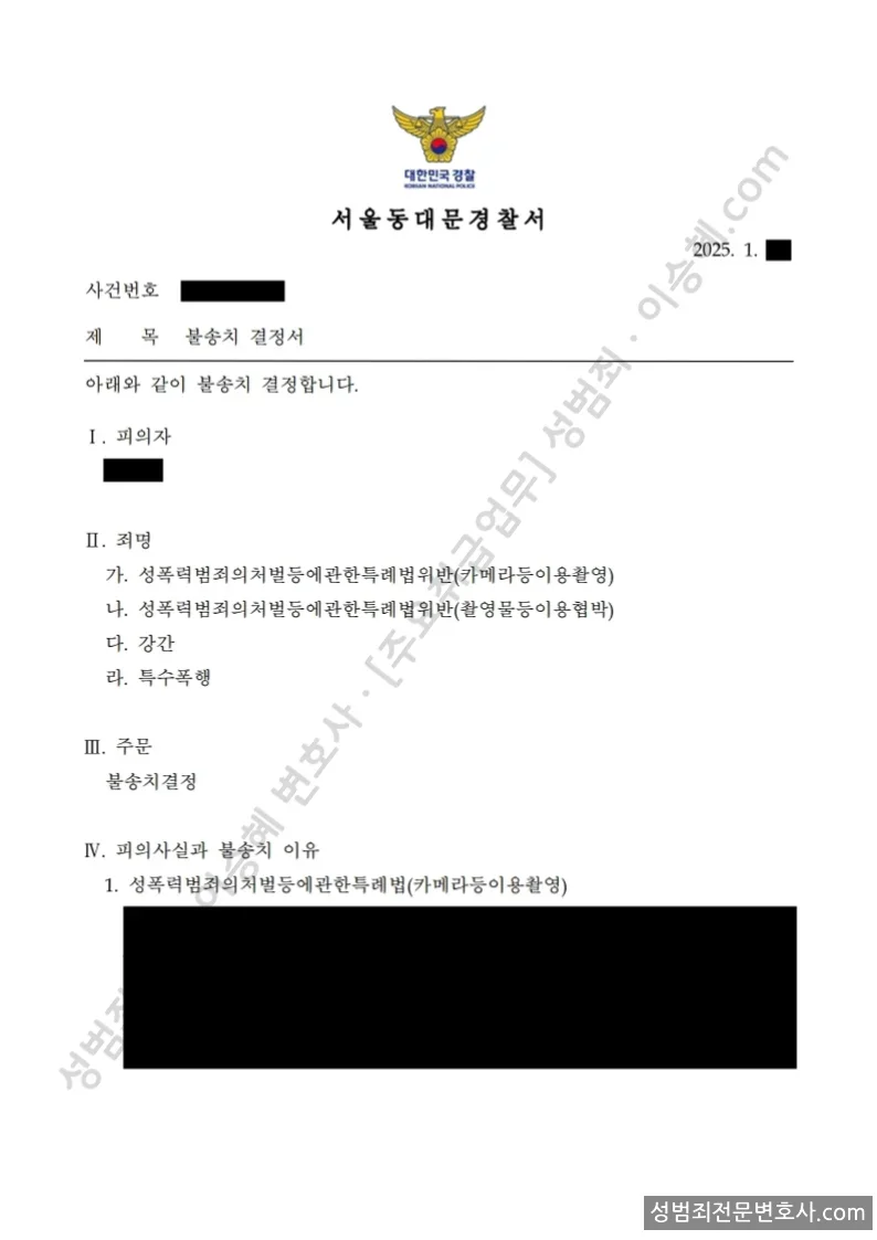성폭법위반(카메라등이용촬영) · 성폭법위반(촬영물등이용협박) 외 2 처분문서(개인정보 삭제)